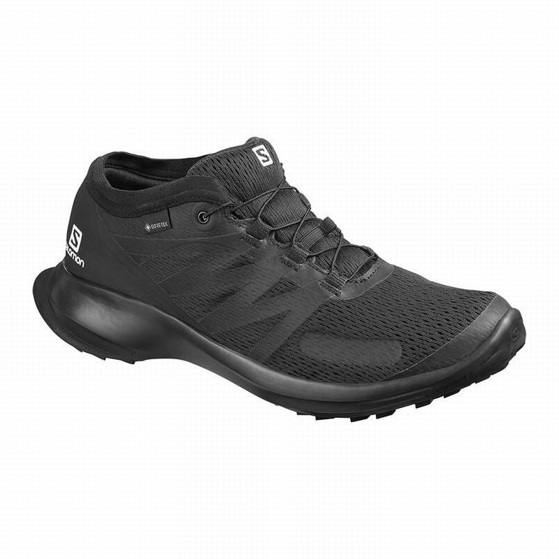 SALOMON SENSE FLOW GTX Philippines - Men's Trail Running Shoes - Black | 796345-OGB